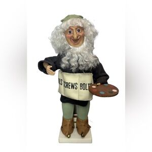 1990 Telco MOTION-ette Animated SANTA'S HELPER ELF Painter  WORKS
